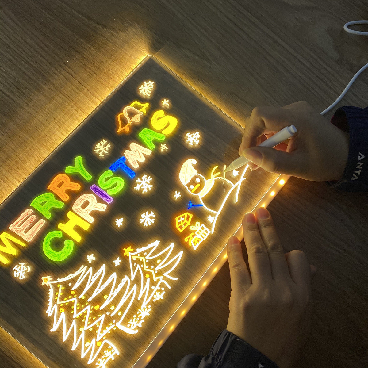 LED Acrylic Luminous Panel Small Night Lamp